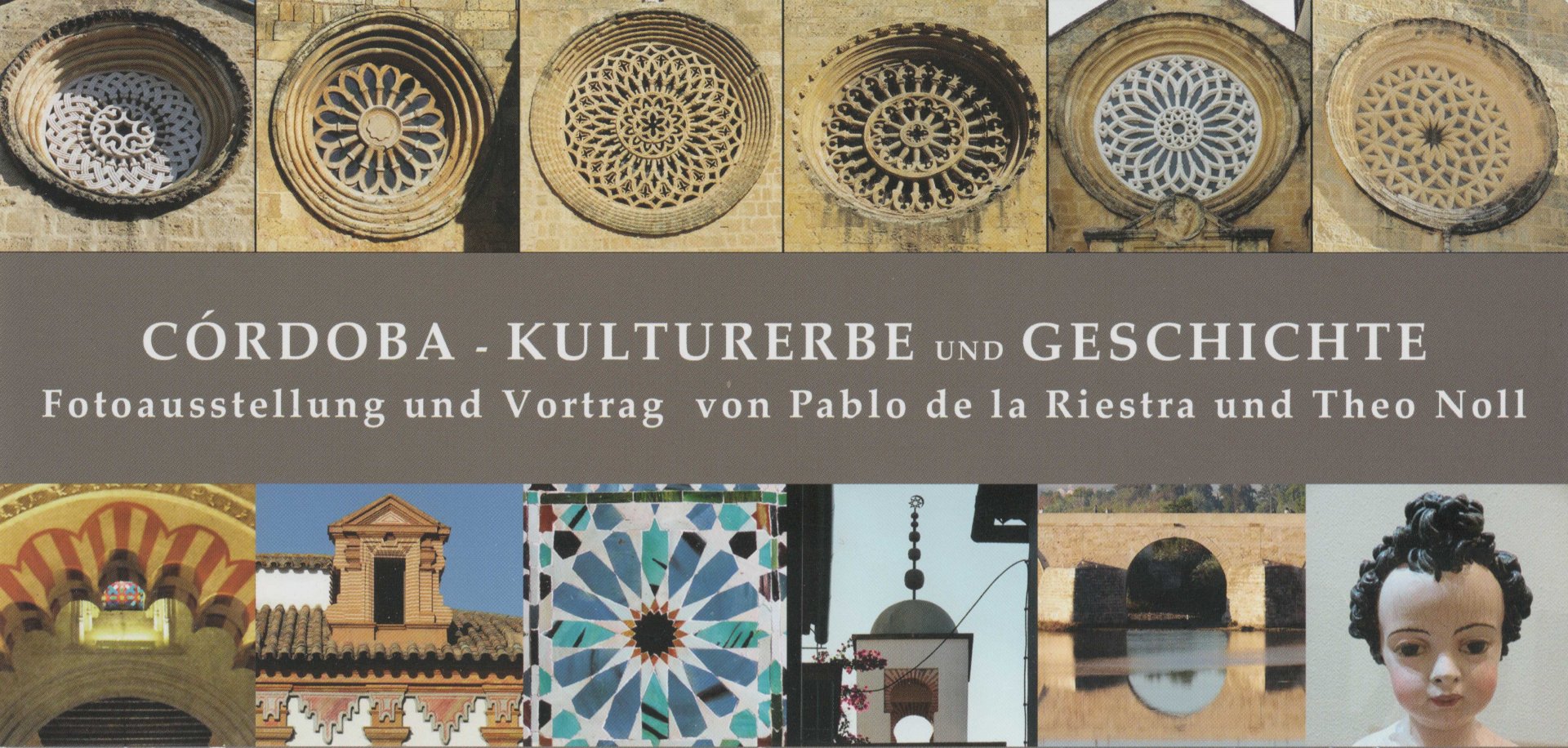 Flyer zur Fotoausstellung und Vortrag